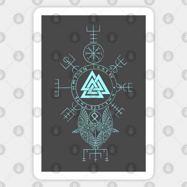 viking valknut symbol Sticker by Lamink